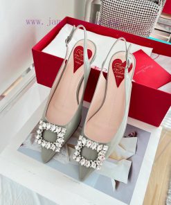 ️𝑹𝒐𝒈𝒆𝒓𝑽𝒊𝒗 * 𝒆𝒓 New Virgule diamond buckle comma heel with high heels | Top purchasing level-nka5rxiq