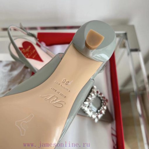 ️𝑹𝒐𝒈𝒆𝒓𝑽𝒊𝒗 * 𝒆𝒓 New Virgule diamond buckle comma heel with high heels | Top purchasing level-nka5rxiq - Image 10