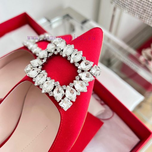 ️𝑹𝒐𝒈𝒆𝒓𝑽𝒊𝒗 * 𝒆𝒓 New Virgule diamond buckle comma heel with high heels | Top purchasing level-eoeu3nbp - Image 7