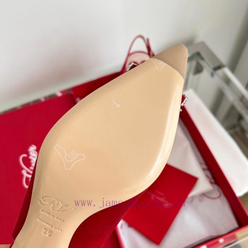 ️𝑹𝒐𝒈𝒆𝒓𝑽𝒊𝒗 * 𝒆𝒓 New Virgule diamond buckle comma heel with high heels | Top purchasing level-eoeu3nbp - Image 10