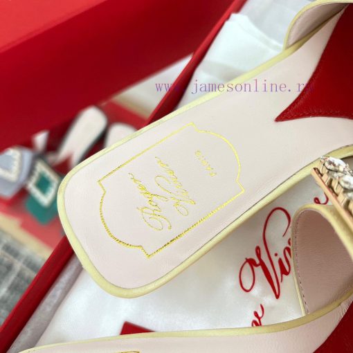 ️️* 𝓥/Biki Love 4.5cm Diamond Thread Satin High Heels-Black Yellow Grey Green Rose Red-Matercw7mk94j - Image 10