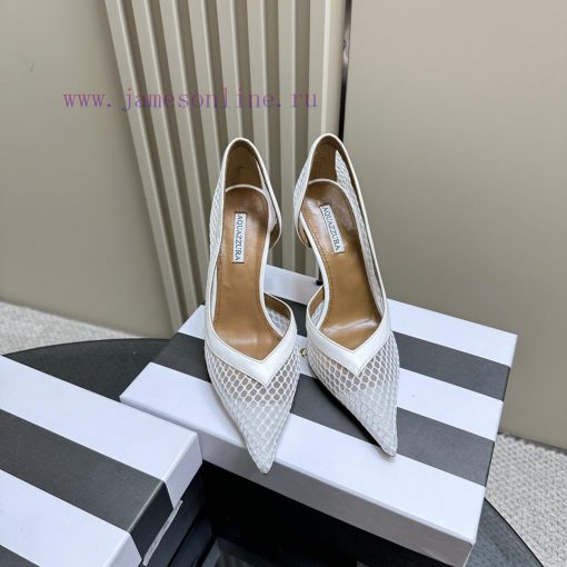 AQUAZZURA 24 Spring/Summer New Mesh High HeelsIt's both simple and fashionable, too dazzlingeoc1p4m4 - Image 7