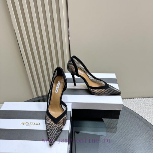 AQUAZZURA 24 Spring/Summer New Mesh High HeelsIt's both simple and fashionable, too dazzlingtsp15nhj - Image 5