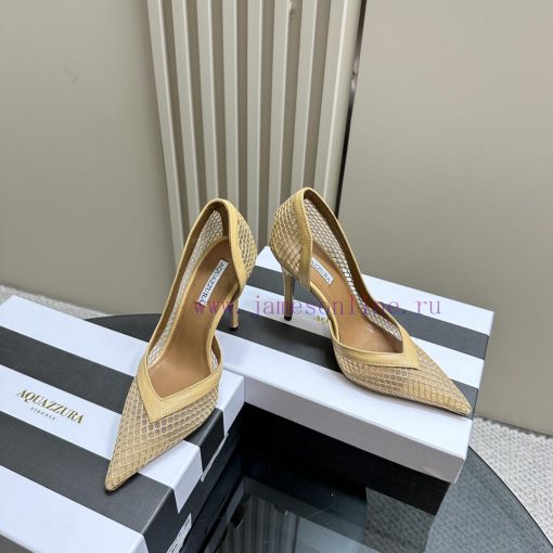 AQUAZZURA 24 Spring/Summer New Mesh High HeelsIt's both simple and fashionable, too dazzlingv7fzy4tj - Image 2