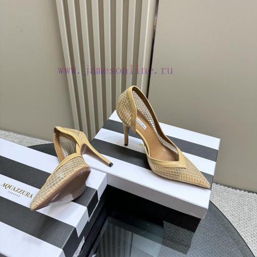 AQUAZZURA 24 Spring/Summer New Mesh High HeelsIt's both simple and fashionable, too dazzlingv7fzy4tj - Image 3