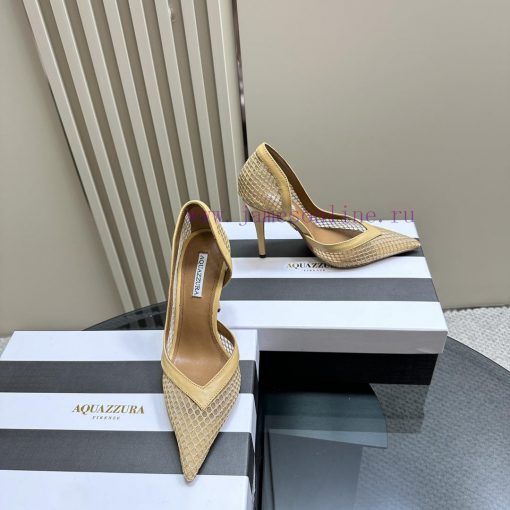 AQUAZZURA 24 Spring/Summer New Mesh High HeelsIt's both simple and fashionable, too dazzlingv7fzy4tj - Image 5