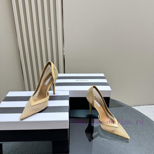 AQUAZZURA 24 Spring/Summer New Mesh High HeelsIt's both simple and fashionable, too dazzlingv7fzy4tj - Image 6