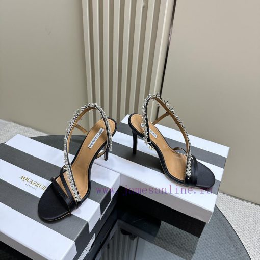 AQUAZZURA Golden Pineapple 2024 𝐒𝐒𝐧𝐞𝐰 Spring/Summer New Water Diamond High Heels Aquazzura/P5ogyehzh - Image 2