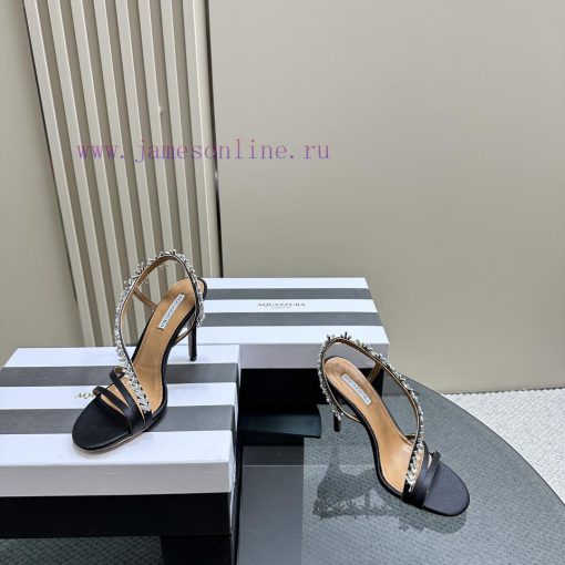 AQUAZZURA Golden Pineapple 2024 𝐒𝐒𝐧𝐞𝐰 Spring/Summer New Water Diamond High Heels Aquazzura/P5ogyehzh - Image 6