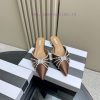 AQUAZZURA Golden Pineapple 2024 𝐒𝐒𝐧𝐞𝐰 Spring/Summer New Water Diamond Flat Shoes Aquazzura/Pw0r8prae
