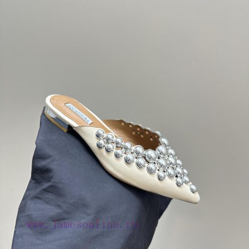AQUAZZURA Golden Pineapple 2024 𝐒𝐒𝐧𝐞𝐰 Spring/Summer New Flat Shoes Aquazzura/Pineapple Italiuu3ic9f1 - Image 8