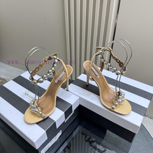 AQUAZZURA Golden Pineapple 2024 𝐒𝐒𝐧𝐞𝐰 Spring/Summer New High Heels Aquazzura/Pineapple Italiht9y0v5j - Image 2