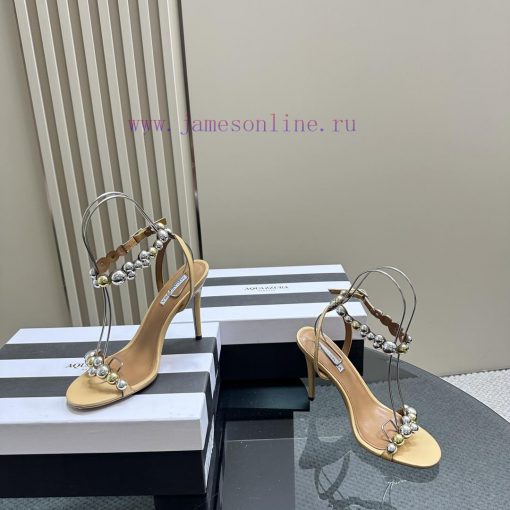 AQUAZZURA Golden Pineapple 2024 𝐒𝐒𝐧𝐞𝐰 Spring/Summer New High Heels Aquazzura/Pineapple Italiht9y0v5j - Image 6