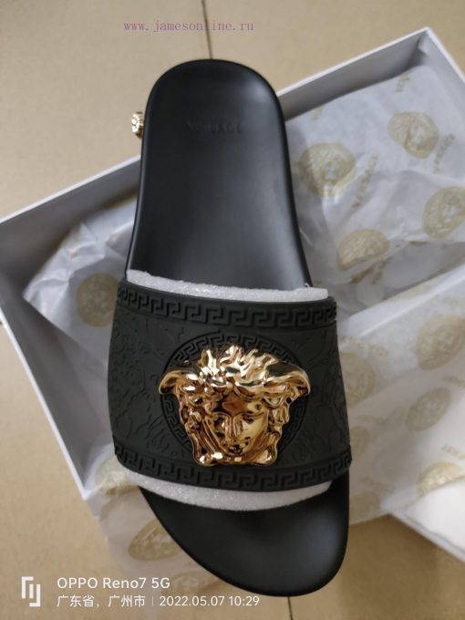 Versace Versace original 1:1 mold metal beautiful Sha head The outsole PU rubber combinationoiyg8xcn - Image 2