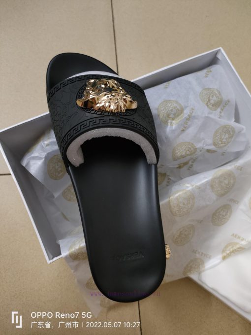 Versace Versace original 1:1 mold metal beautiful Sha head The outsole PU rubber combinationoiyg8xcn - Image 3