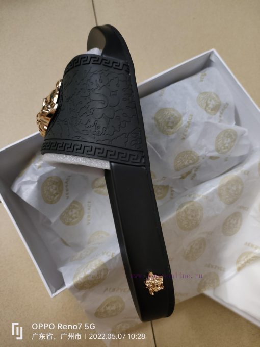 Versace Versace original 1:1 mold metal beautiful Sha head The outsole PU rubber combinationoiyg8xcn - Image 4