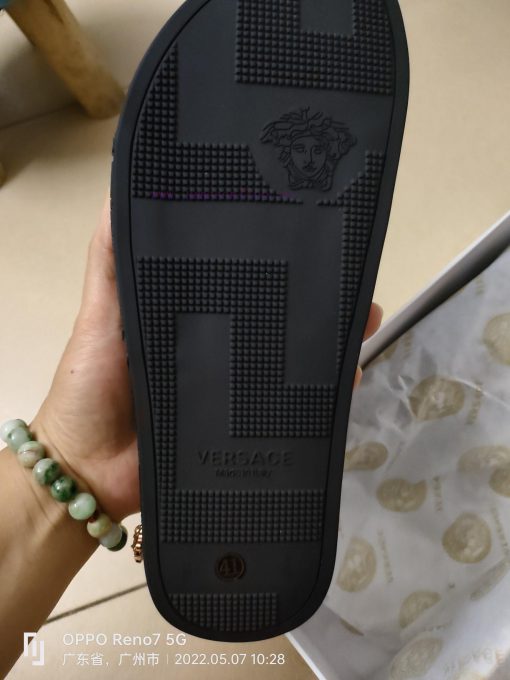 Versace Versace original 1:1 mold metal beautiful Sha head The outsole PU rubber combinationoiyg8xcn - Image 6