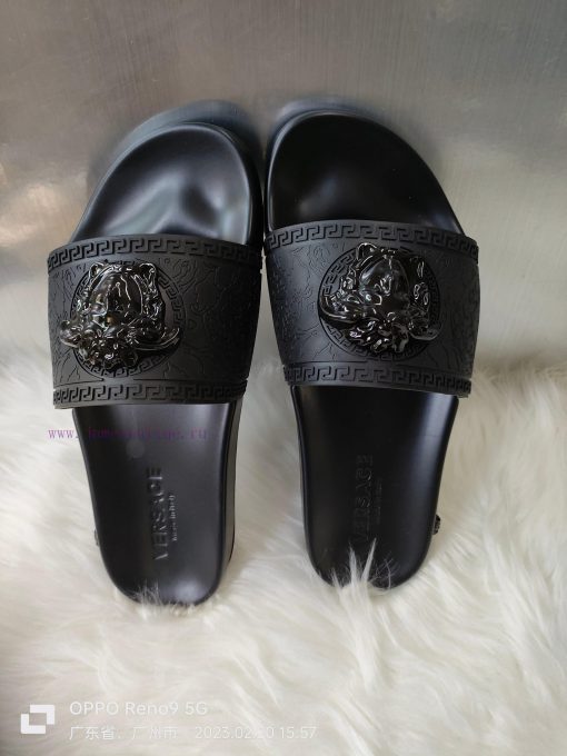 Versace Versace original 1:1 mold metal beautiful Sha head The outsole PU rubber combinationmujve5h2 - Image 4