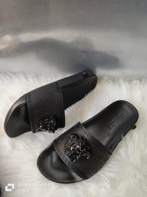 Versace Versace original 1:1 mold metal beautiful Sha head The outsole PU rubber combinationmujve5h2 - Image 6