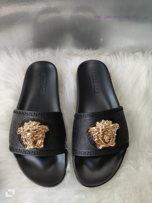 Versace Versace original 1:1 mold metal beautiful Sha head The outsole PU rubber combination96d4phy8 - Image 4