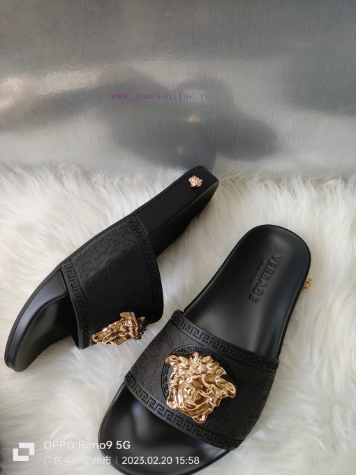 Versace Versace original 1:1 mold metal beautiful Sha head The outsole PU rubber combination96d4phy8 - Image 6