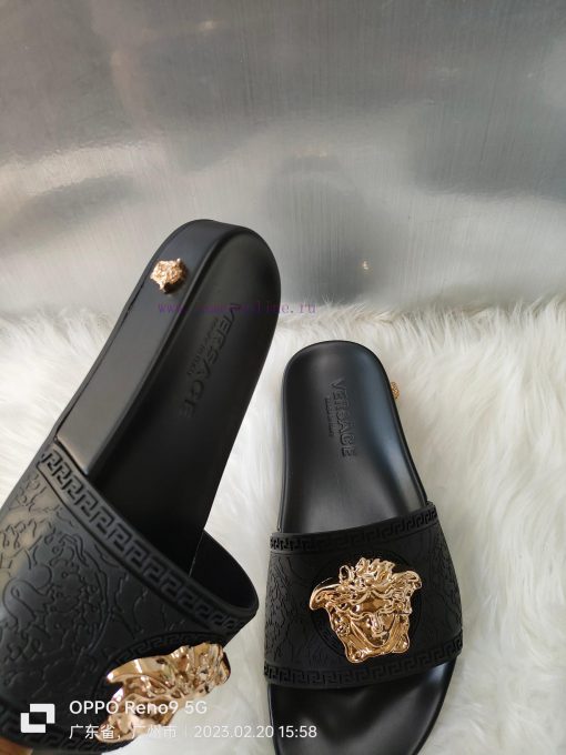 Versace Versace original 1:1 mold metal beautiful Sha head The outsole PU rubber combination96d4phy8 - Image 7