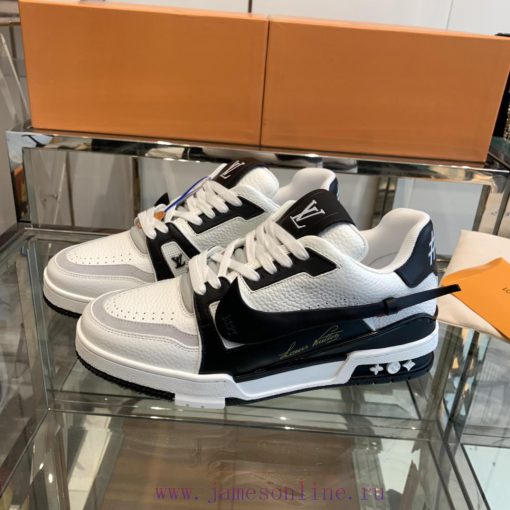 The latest couple's sports shoes from the LV 𝘁𝗿𝗮𝗶𝗻⼇𝗿 series are amazing in details and don'tpk4bdhla - Image 3