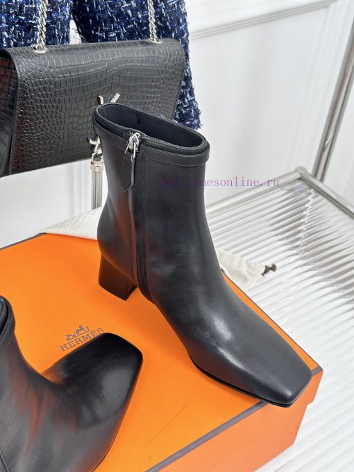 Hermes Classic Autumn/WinterKelly's chunky ankle bootsGo materialThe shoe upper is made of of4336db9 - Image 6
