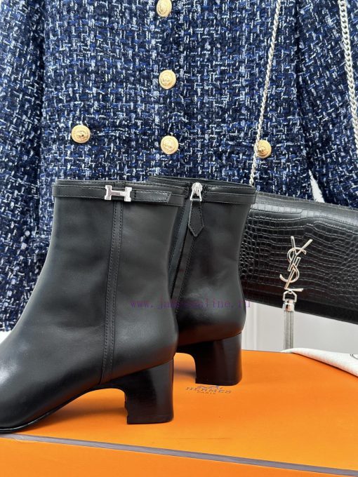 Hermes Classic Autumn/WinterKelly's chunky ankle bootsGo materialThe shoe upper is made of of4336db9 - Image 7
