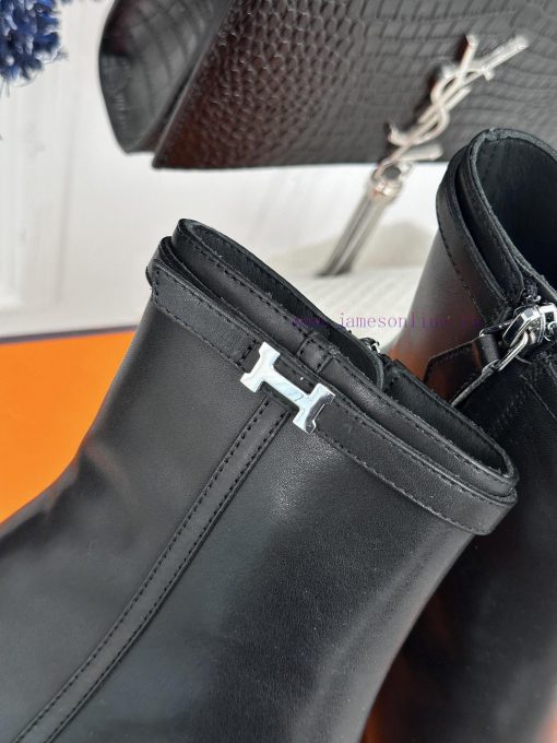 Hermes Classic Autumn/WinterKelly's chunky ankle bootsGo materialThe shoe upper is made of of4336db9 - Image 9