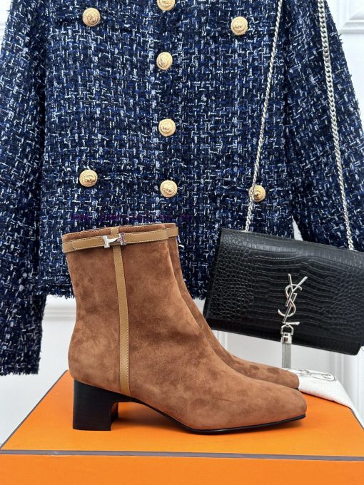 Hermes Classic Autumn/WinterKelly's chunky ankle bootsGo materialThe shoe upper is made of od3cf4ufy - Image 2