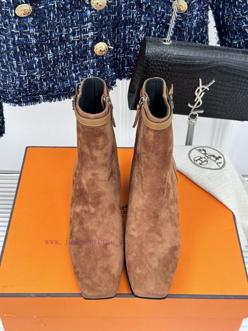 Hermes Classic Autumn/WinterKelly's chunky ankle bootsGo materialThe shoe upper is made of od3cf4ufy - Image 5