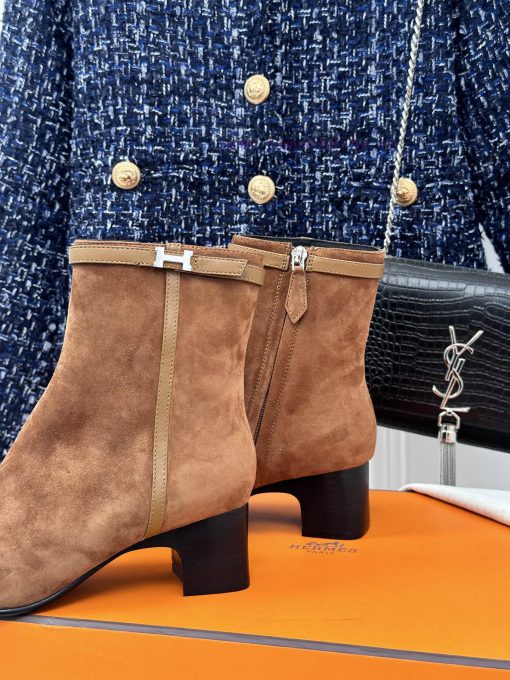 Hermes Classic Autumn/WinterKelly's chunky ankle bootsGo materialThe shoe upper is made of od3cf4ufy - Image 7