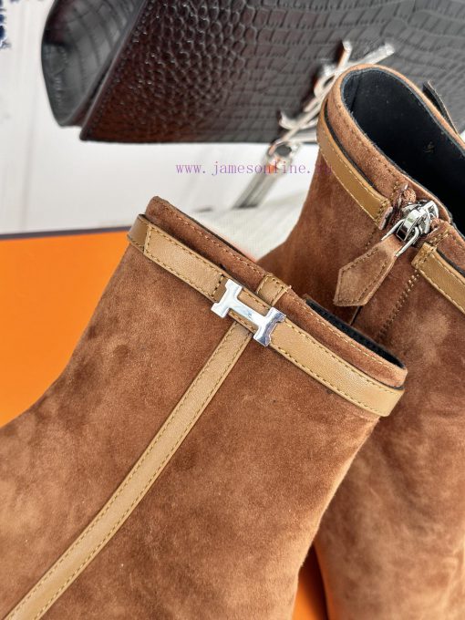 Hermes Classic Autumn/WinterKelly's chunky ankle bootsGo materialThe shoe upper is made of od3cf4ufy - Image 9