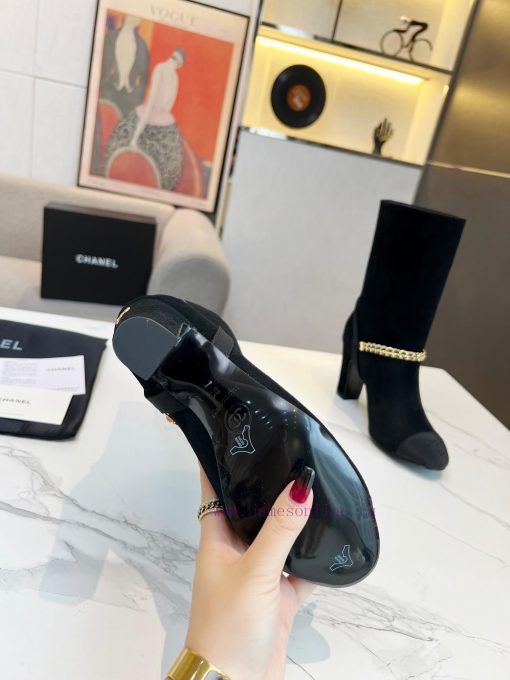 Chanel 2023CHANEL official website synchronous side zipper boots purchasing grade quality ore221wgq0 - Image 6