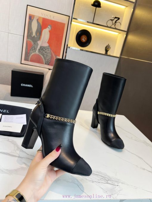 Chanel 2023CHANEL official website synchronous side zipper boots purchasing grade quality orwk0q5w20 - Image 3