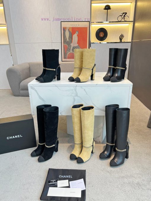 Chanel 2023CHANEL official website synchronous side zipper boots purchasing grade quality ors4371260 - Image 2