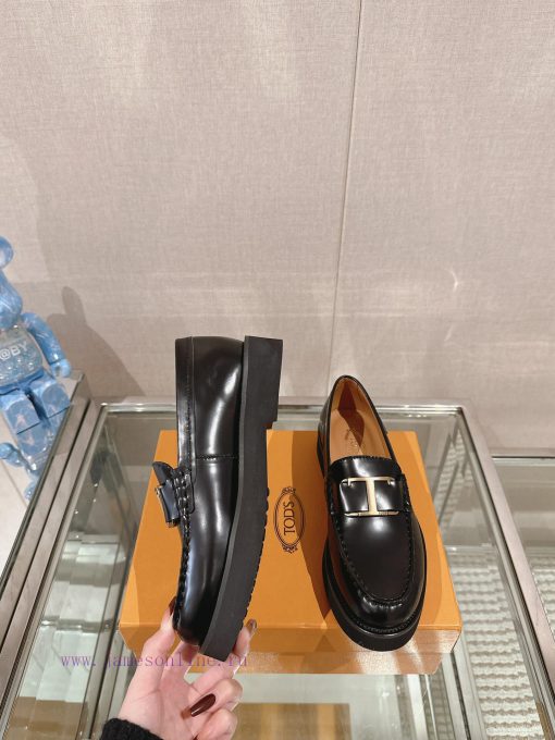 24Ss early spring new Tod's thick soled T-shaped buckle loafersThis Le Fu shoe buckle is decd7ghw8ul - Image 4