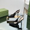 2024 G Home New GUcc 𝐢 Letter Buckle L O G O Chain High Heel Sandals Cat Heel Shoes ️️️Top l3psidxh5