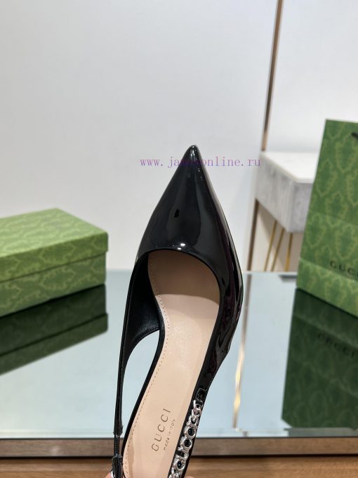 2024 G Home New GUcc 𝐢 Letter Buckle L O G O Chain High Heel Sandals Cat Heel Shoes ️️️Top lnaccr4cs - Image 9