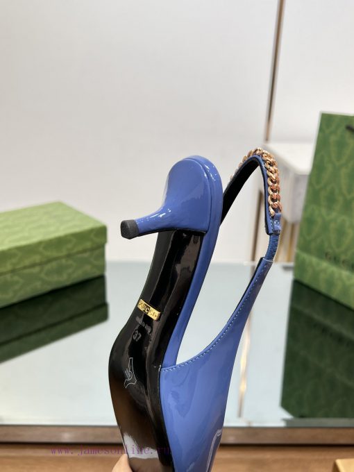 2024 G Home New GUcc 𝐢 Letter Buckle L O G O Chain High Heel Sandals Cat Heel Shoes ️️️Top l0knanv2z - Image 10
