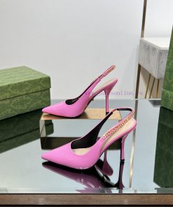 2024 G Home New GUcc 𝐢 Letter Buckle L O G O Chain High Heel Sandals Cat Heel Shoes ️️️Top l1sr62fdr