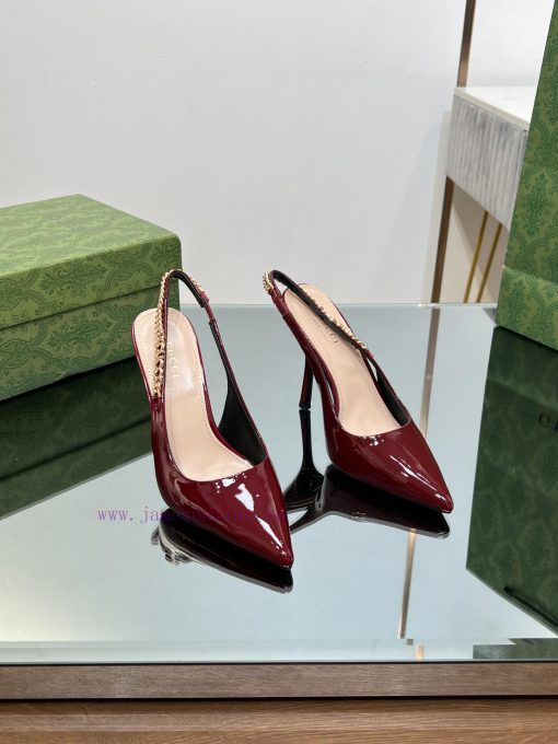 2024 G Home New GUcc 𝐢 Letter Buckle L O G O Chain High Heel Sandals Cat Heel Shoes ️️️Top l43rqgz4b - Image 6