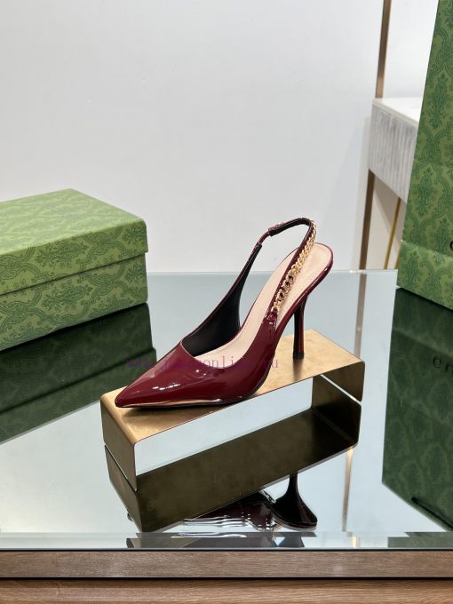 2024 G Home New GUcc 𝐢 Letter Buckle L O G O Chain High Heel Sandals Cat Heel Shoes ️️️Top l43rqgz4b - Image 8