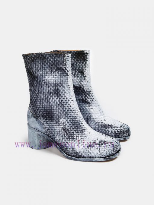 Maison Margiela 24 Early Spring New Knitted 6cm Split Toe Short Boots, Original One to One Crm6i8485