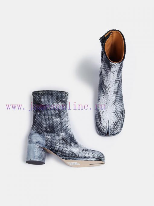 Maison Margiela 24 Early Spring New Knitted 6cm Split Toe Short Boots, Original One to One Crm6i8485 - Image 9