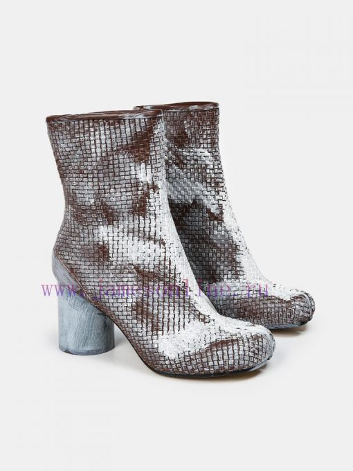 Maison Margiela 24 Early Spring New Knitted 8cm Split Toe Short Boots, Original One to One Cn4qluskr
