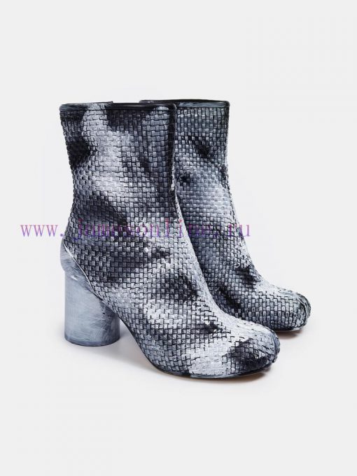 Maison Margiela 24 Early Spring New Knitted 8cm Split Toe Short Boots, Original One to One Cyh8h6clm