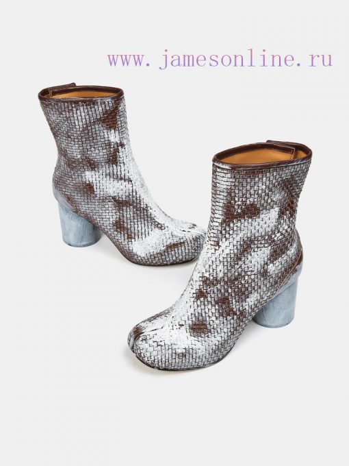Maison Margiela 24 Early Spring New Knitted 8cm Split Toe Short Boots, Original One to One Cn4qluskr - Image 4