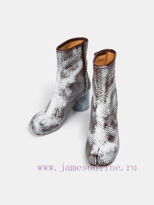 Maison Margiela 24 Early Spring New Knitted 8cm Split Toe Short Boots, Original One to One Cn4qluskr - Image 5